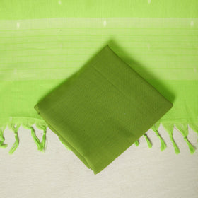 Green - 3pc cotton unstitched jacquard dress material 20