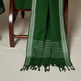 Green - 3pc cotton unstitched jacquard dress material 33