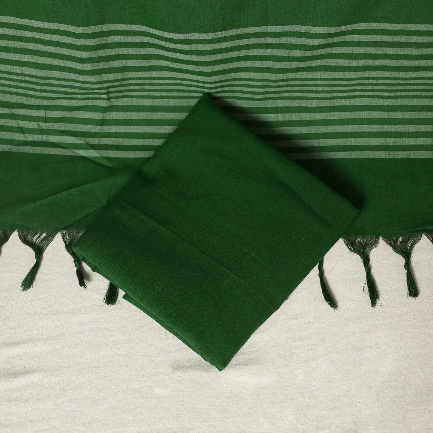 Green - 3pc cotton unstitched jacquard dress material 33