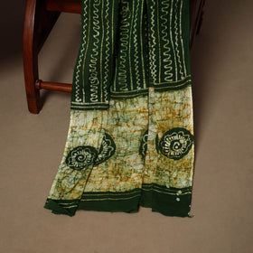 Green - 3pc cotton unstitched kutch batik dress material 25