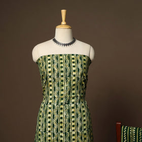 Green - 3pc cotton unstitched kutch batik dress material 25