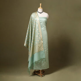  2pc Cotton x Viscose Zari Banarasi Dress Material 