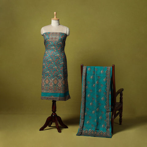 3pc digital merino wool unstitched dress material 76