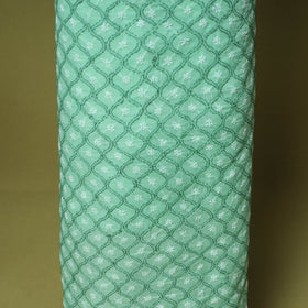 Green - 3pc hand embroidery cotton lucknow chikankari dress