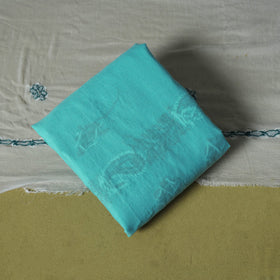 Green - 3pc hand embroidery cotton lucknow chikankari dress