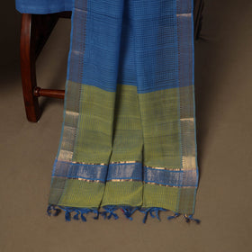 Green - 3pc handloom cotton unstitched mangalagiri dress