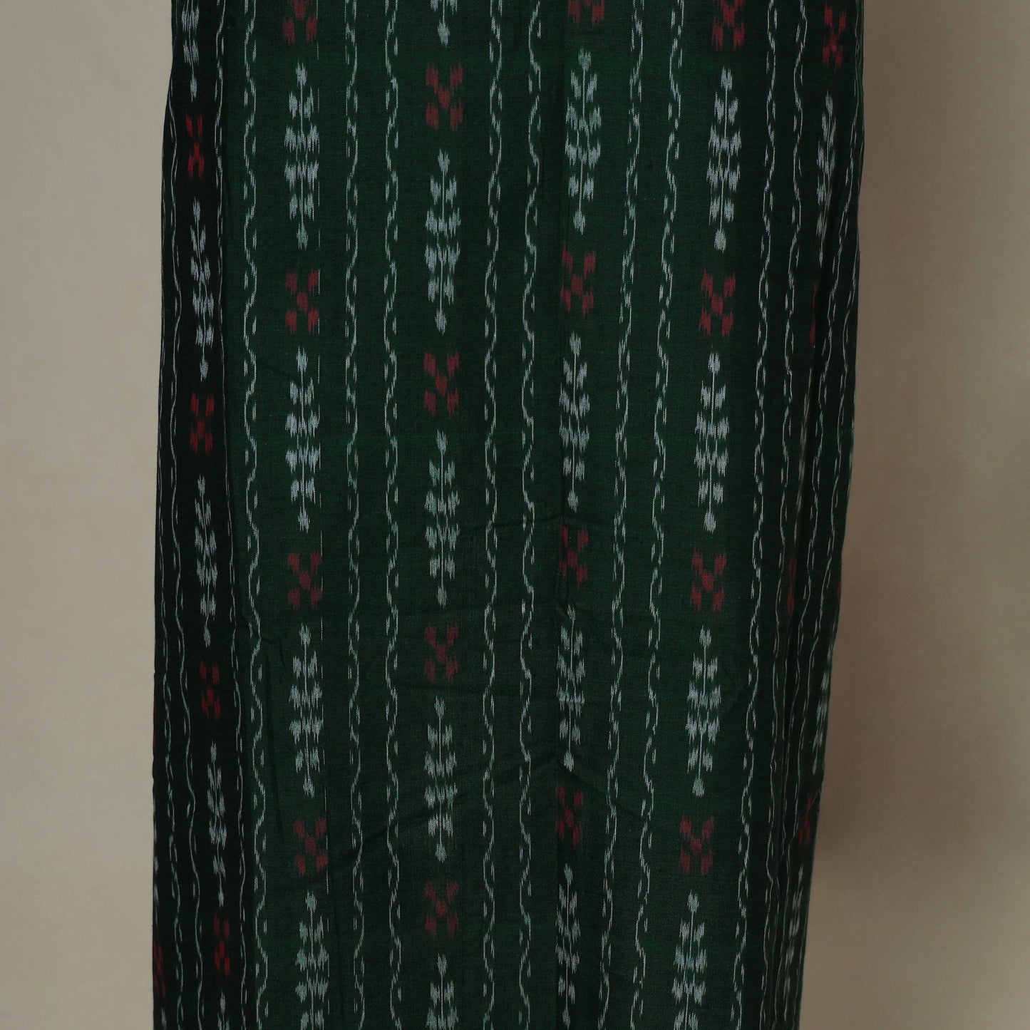Green - 3pc handloom cotton unstitched sambalpuri dress