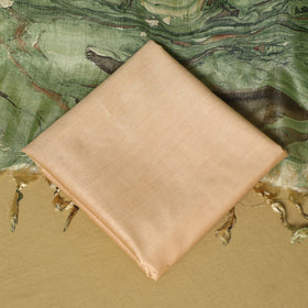 Green - 3pc handloom mulberry unstitched suit material set