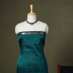 Green - 3pc handloom unstitched buti mangalagiri dress