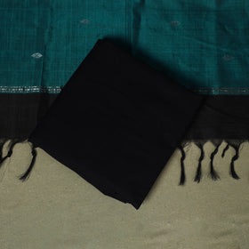 Green - 3pc handloom unstitched buti mangalagiri dress