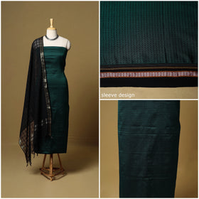 3pc karnataka weave cotton unstitched khun dress material