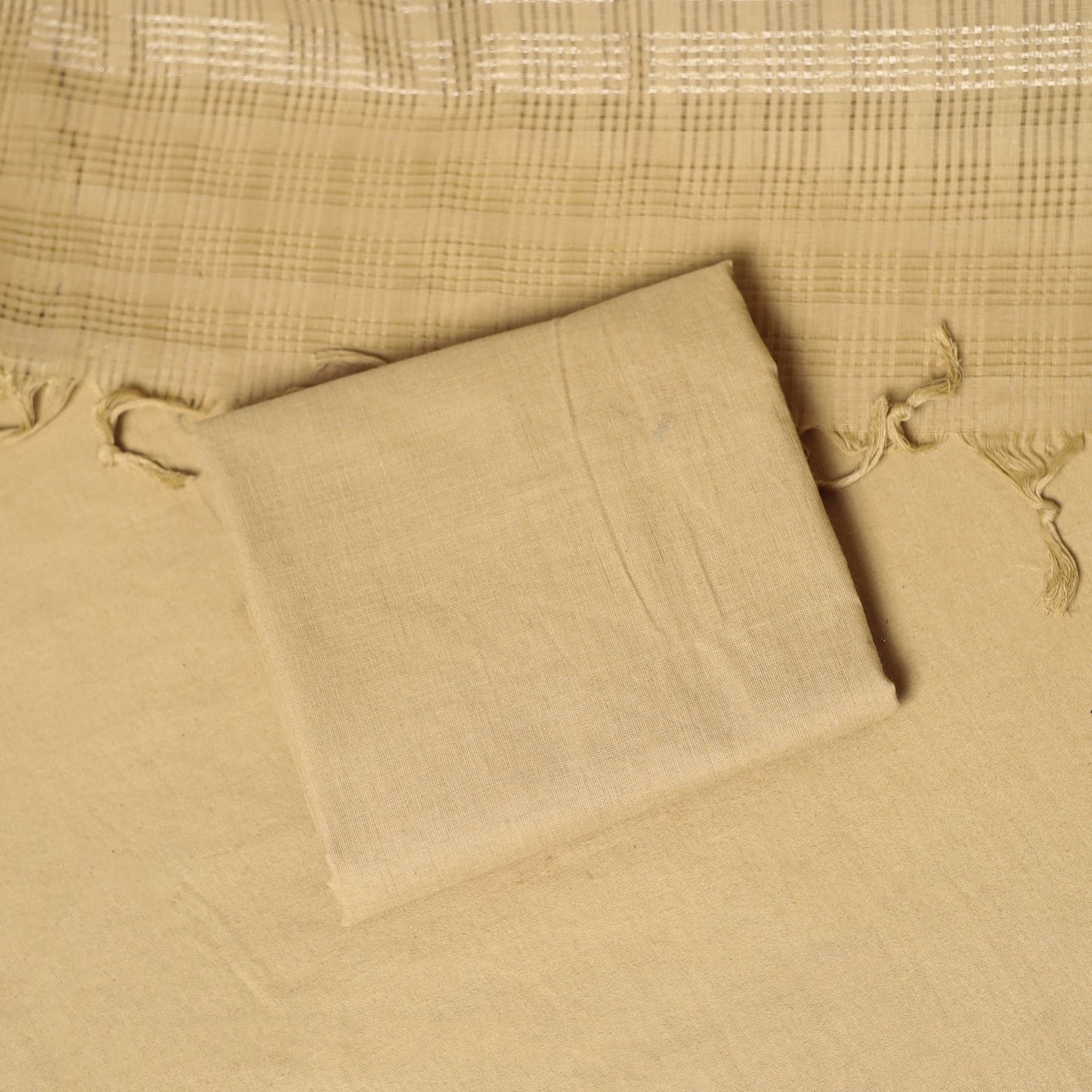 3pc karnataka weave cotton unstitched khun dress material