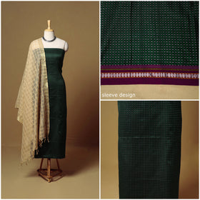 3pc karnataka weave cotton unstitched khun dress material