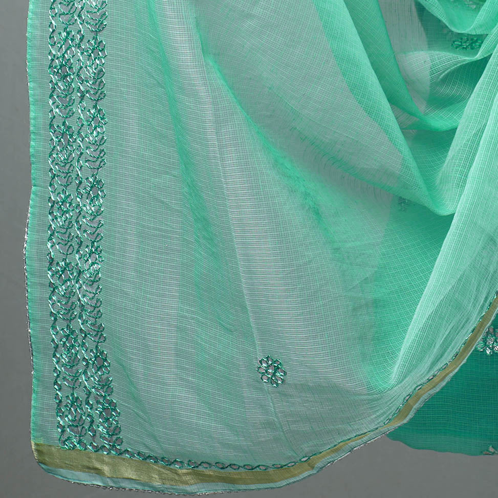  3pc Kota Doria Cotton Gota Patti Work Suit Material Set 09 Online at iTokri.com