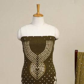 3pc Kutch Tie-Dye Satin Cotton Bandhani Dress Material