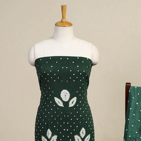 3pc Kutch Tie-Dye Satin Cotton Bandhani Dress Material