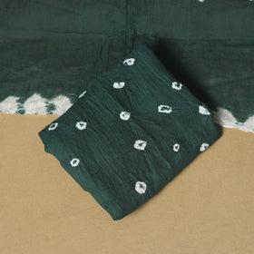 Blue - 3pc kutch tie-dye satin cotton bandhani unstitched