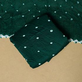 3pc kutch tie-dye satin cotton unstitched bandhani dress