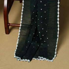 3pc kutch tie-dye satin cotton unstitched bandhani dress