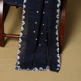 3pc kutch tie-dye satin cotton unstitched bandhani dress