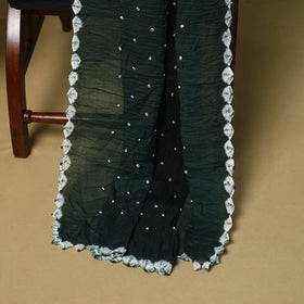 3pc kutch tie-dye satin cotton unstitched bandhani dress