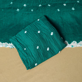 3pc kutch tie-dye satin cotton unstitched bandhani dress