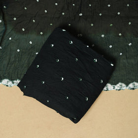 3pc kutch tie-dye satin cotton unstitched bandhani dress