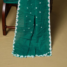 3pc kutch tie-dye satin cotton unstitched bandhani dress