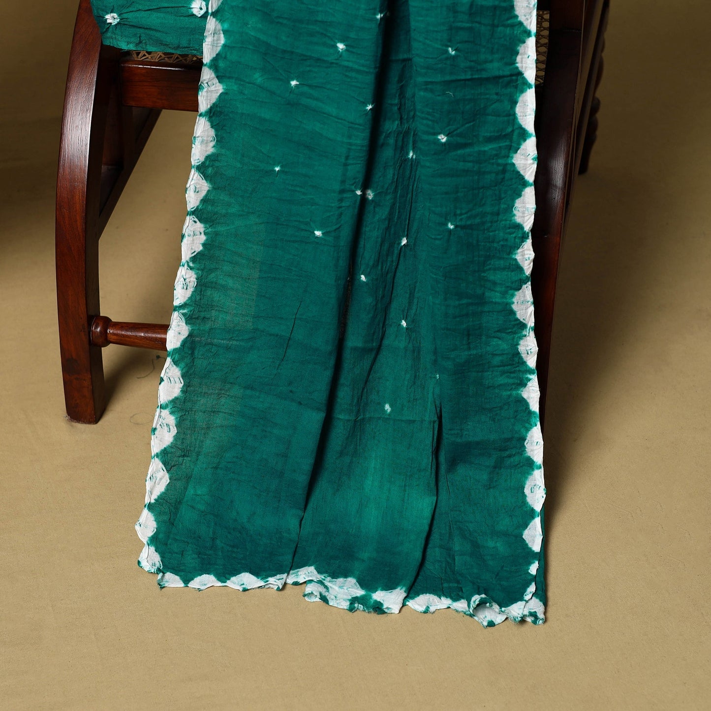 3pc kutch tie-dye satin cotton unstitched bandhani dress