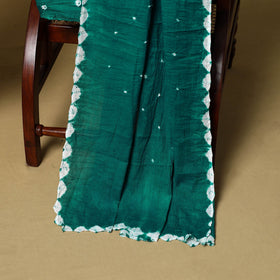 3pc kutch tie-dye satin cotton unstitched bandhani dress