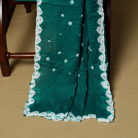 3pc kutch tie-dye satin cotton unstitched bandhani dress