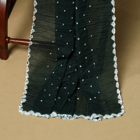 3pc kutch tie-dye satin cotton unstitched bandhani dress