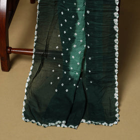 3pc kutch tie-dye satin cotton unstitched bandhani dress