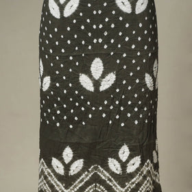 Green - 3pc kutch tie-dye satin cotton unstitched bandhani