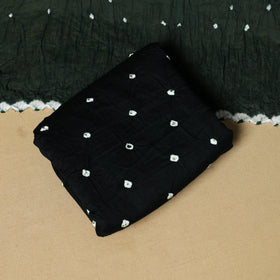 3pc kutch tie-dye satin cotton unstitched bandhani dress