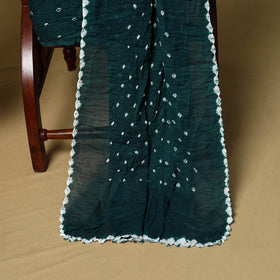 3pc kutch tie-dye satin cotton unstitched bandhani dress