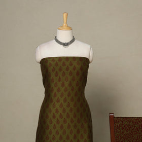 Green - 3pc maheshwari silk unstitched bagh dress material