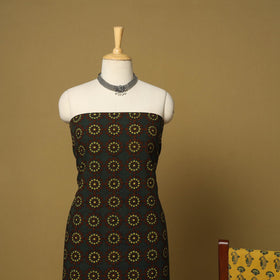 Green - 3pc natural dyed cotton unstitched dress material