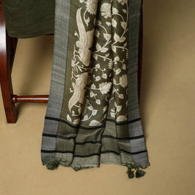 3pc pashmina wool handloom unstitched sanganeri dress