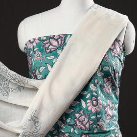 Buy 3pc Sanganeri Block Printed Cotton Suit Material Set Onine l iTokri.com