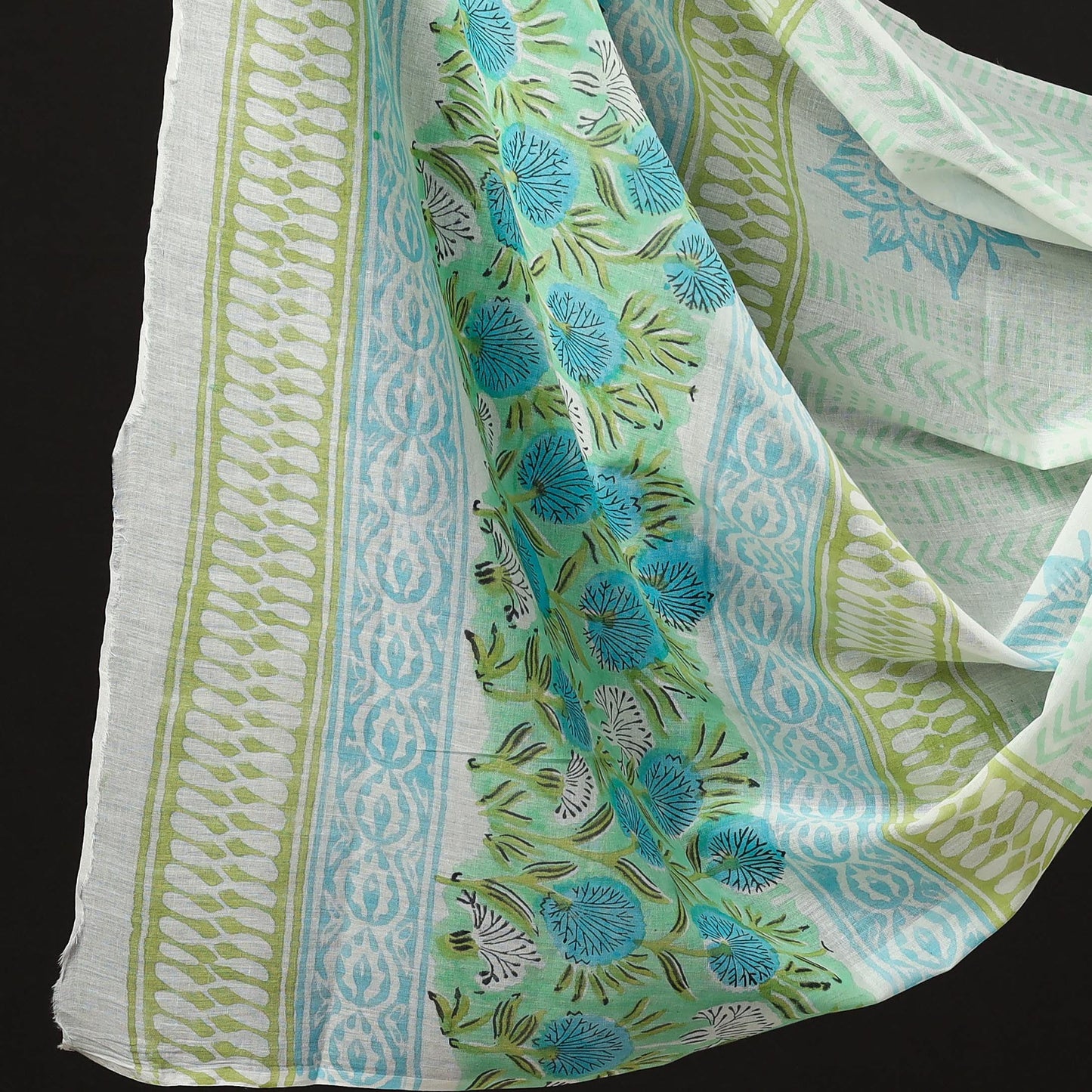 Buy 3pc Sanganeri Block Printed Cotton Suit Material Set Onine l iTokri.com