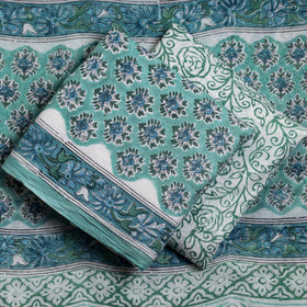  3pc Sanganeri Block Printed Cotton Suit Material Set Onine 