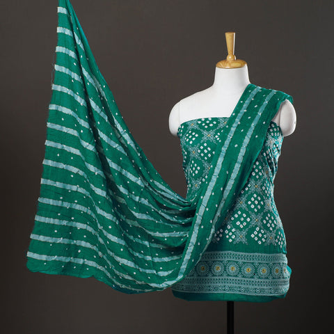  Bandhani Dress Material Online in India 