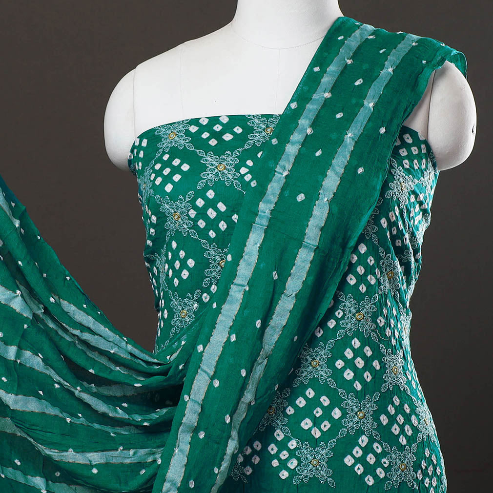  Bandhani Dress Material Online in India 