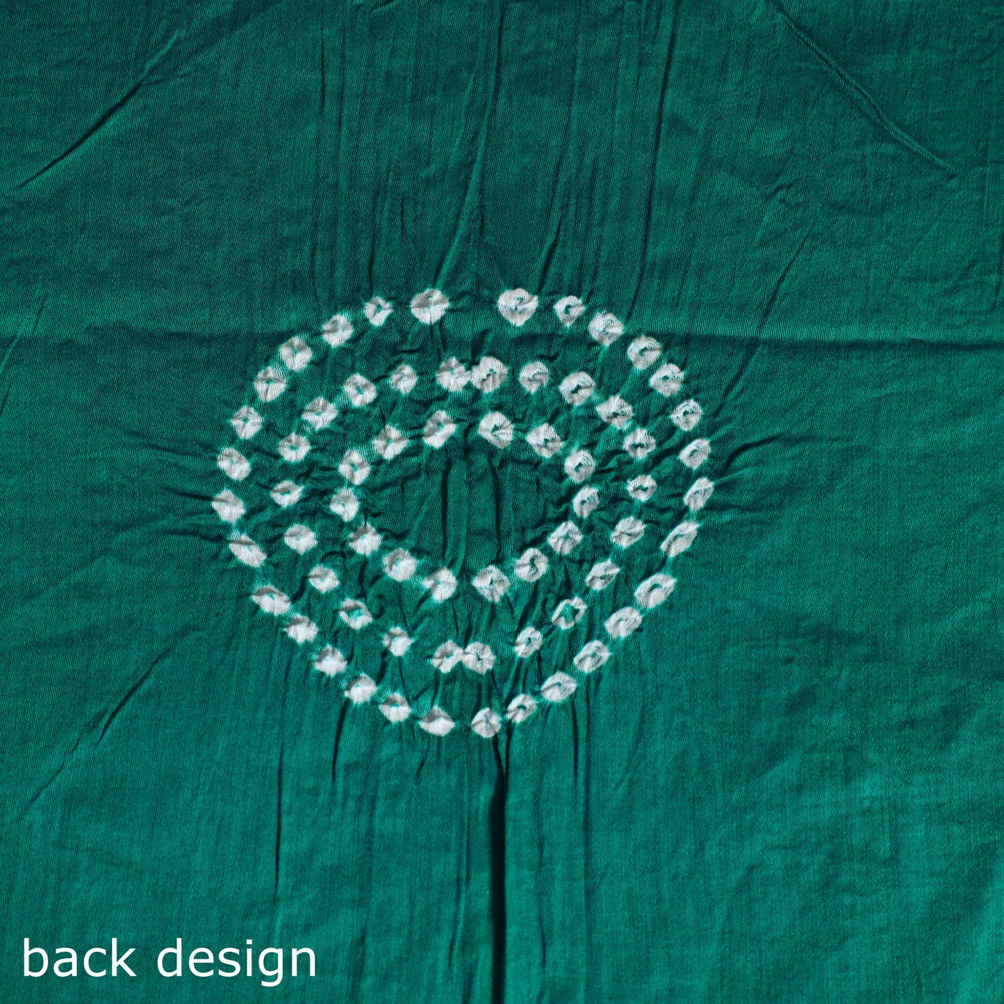 Green 3pc Unstitched Kutch Bandhani Dress Material