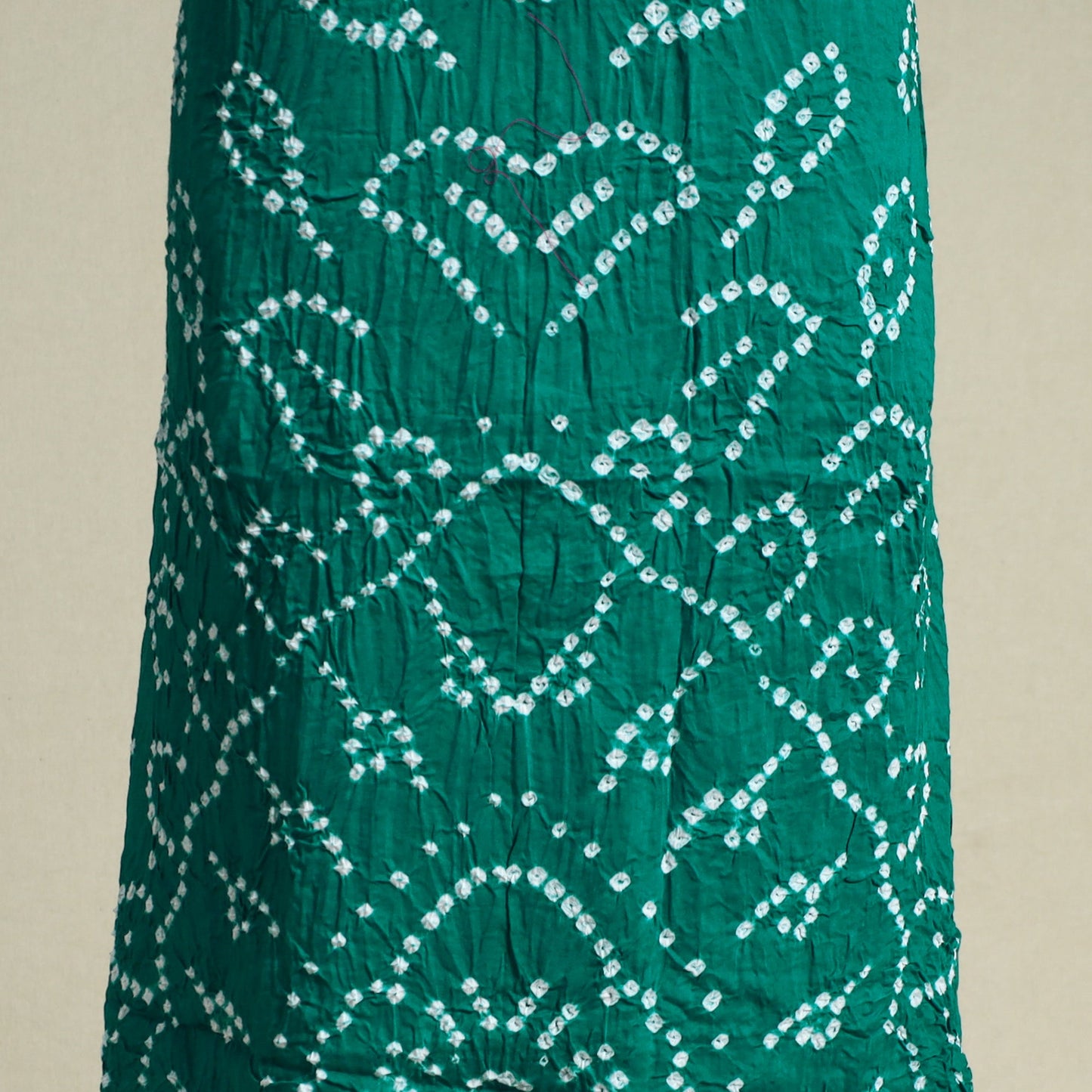 Green 3pc Unstitched Kutch Bandhani Dress Material