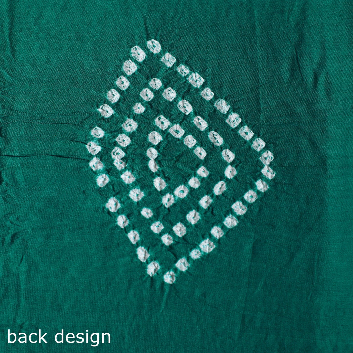 Green 3pc Unstitched Kutch Bandhani Dress Material