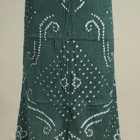 Green 3pc Unstitched Kutch Bandhani Dress Material