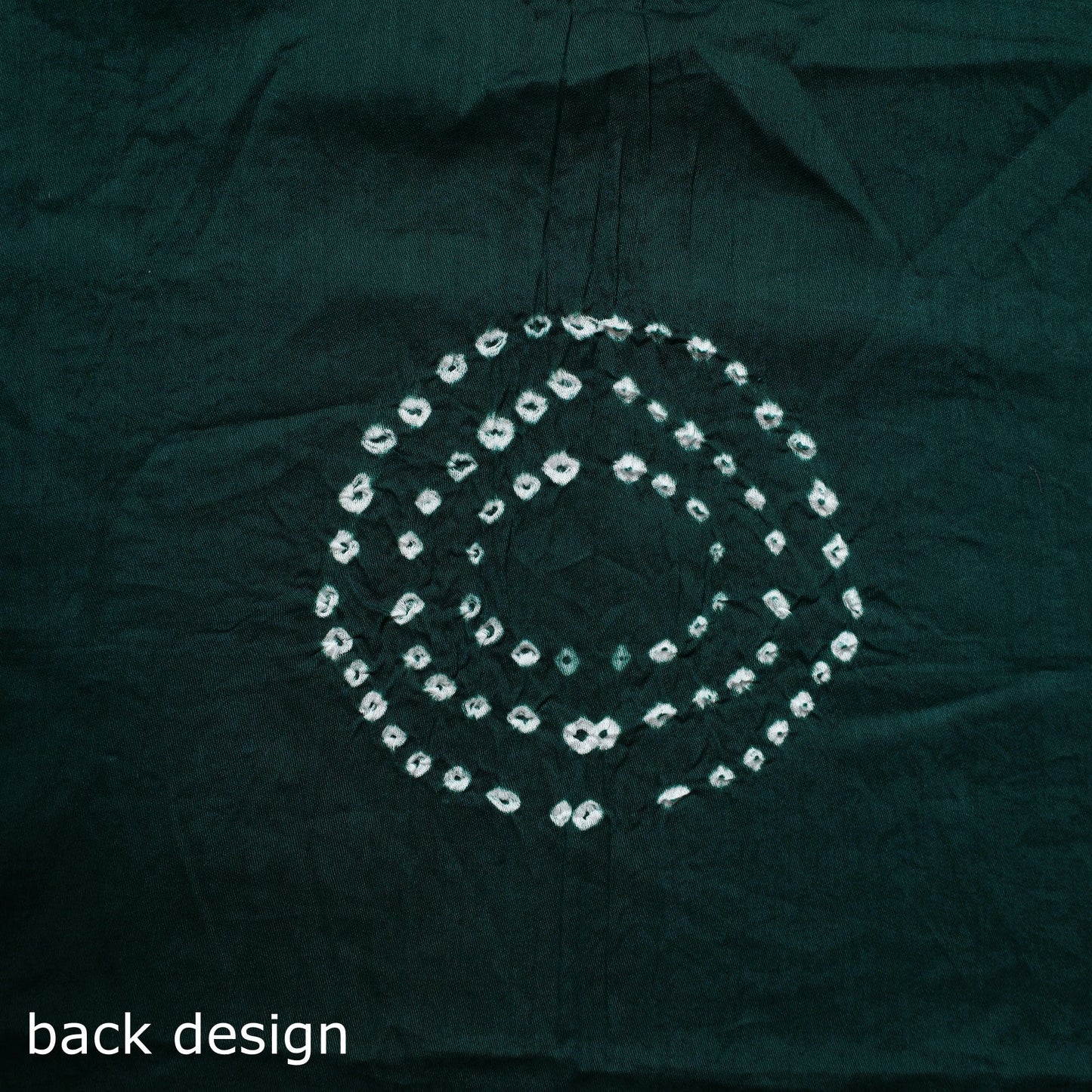 Green 3pc Unstitched Kutch Bandhani Dress Material