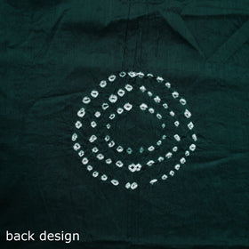 Green 3pc Unstitched Kutch Bandhani Dress Material